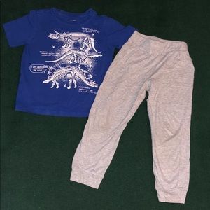 The Children’s Place Dino T-Shirt w/OkieDokie Pant